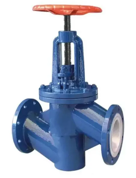 Backventil av segjärn med fluorplastfoder